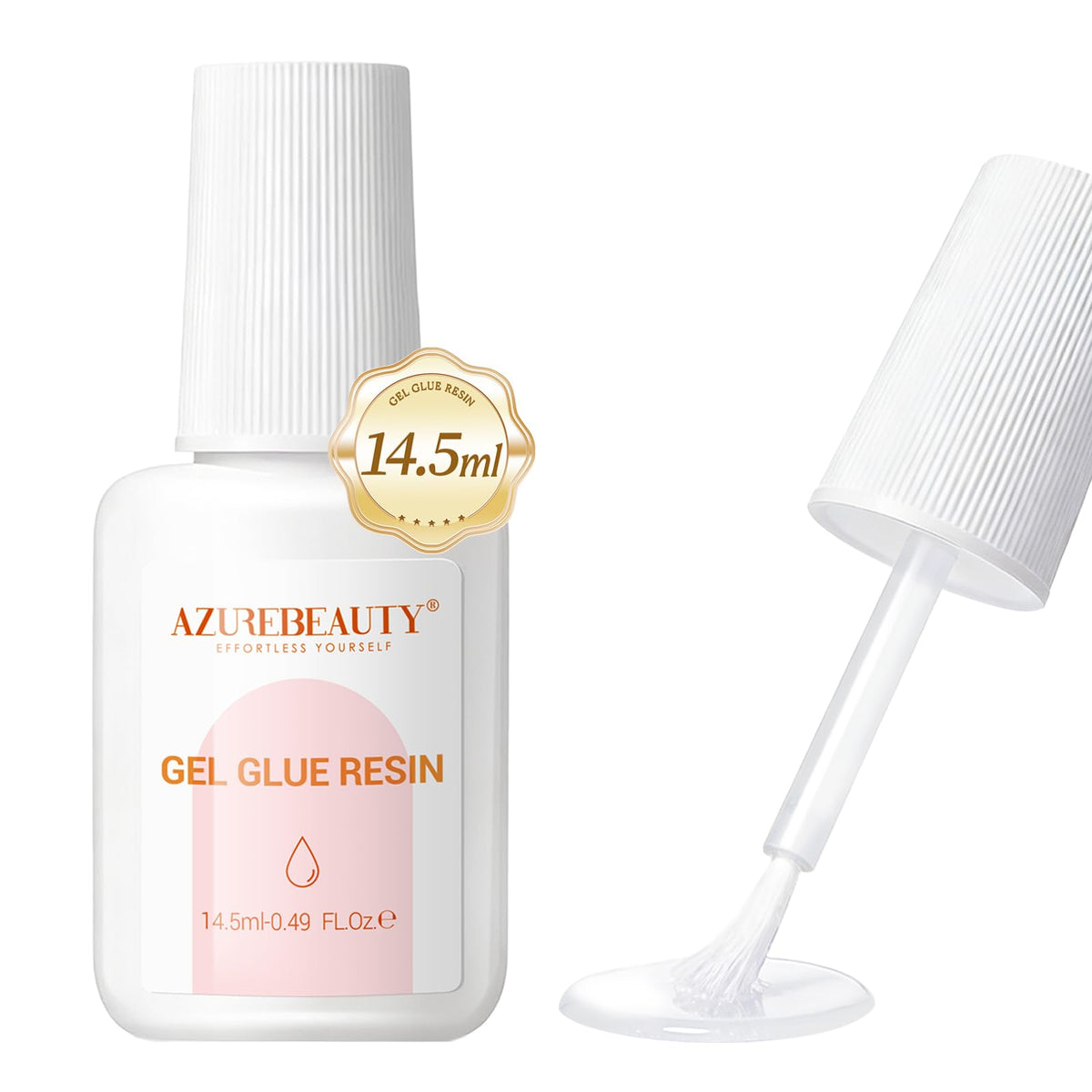azurebeauty front bottle showing label and capacity, clear quick-dry benefit