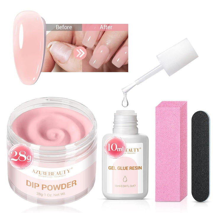 AZUREBEAUTY front packaging showing full nail repair kit benefits