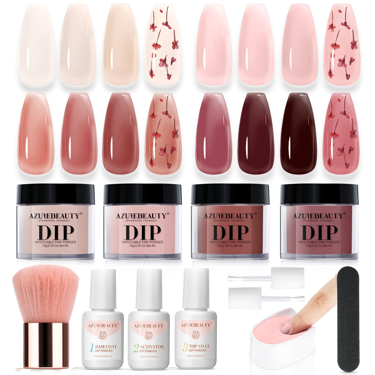 AZUREBEAUTY front packaging showing kit contents and benefits