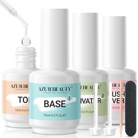 AZUREBEAUTY front packaging showing full 8-piece dip kit and tools for convenience