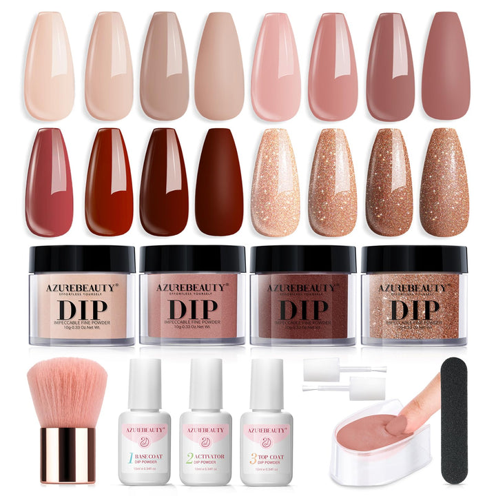 AZUREBEAUTY front packaging showing complete 12-piece starter kit for convenience