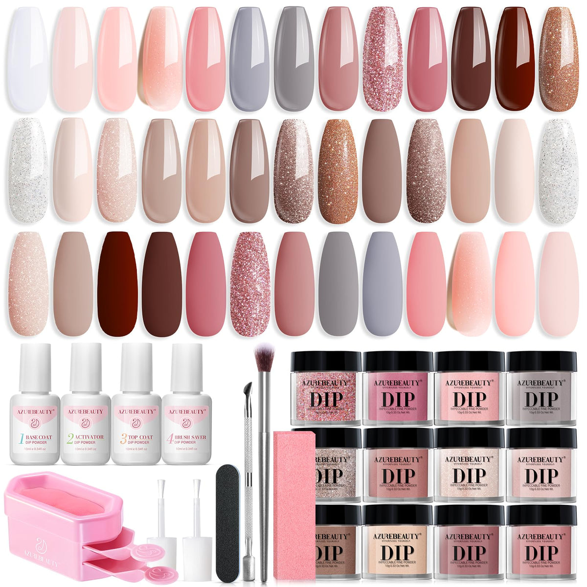 AZUREBEAUTY front packaging showing full kit and benefits