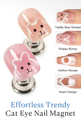 AZUREBEAUTY heart locator detail focusing magnetic polish into a glossy accent