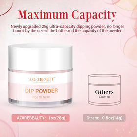 AZUREBEAUTY applying dip powder to a cracked nail for repair