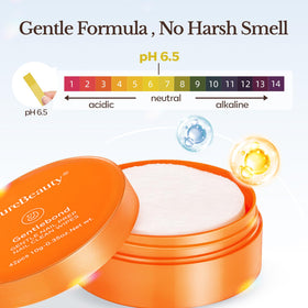 AzureBeauty ingredient label showing jojoba and vitamin E for nail nourishment