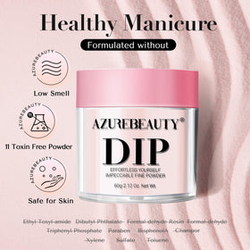 AzureBeauty label detail highlighting ingredients and professional-quality manufacturing