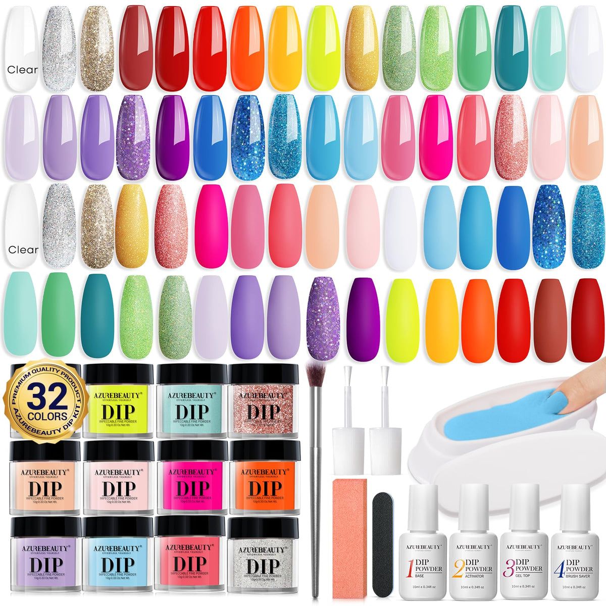 azurebeauty kit box front showing full starter set and variety