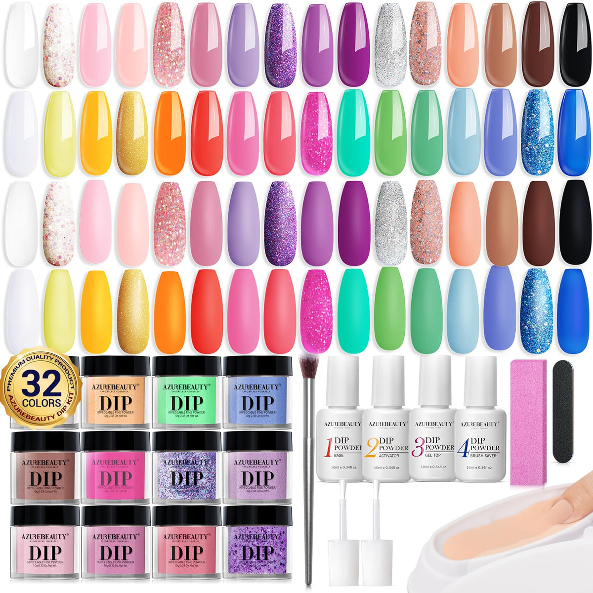 AZUREBEAUTY kit packaging front showing full starter set benefits