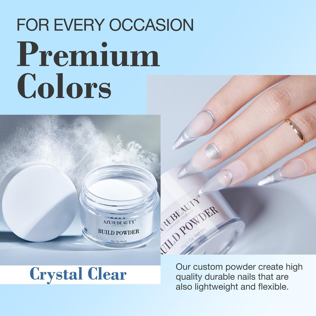 AZUREBEAUTY label close-up showing ingredient clarity and trust in formulation
