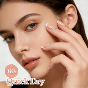 AZUREBEAUTY label close-up highlighting vitamin E and nail-strengthening ingredients