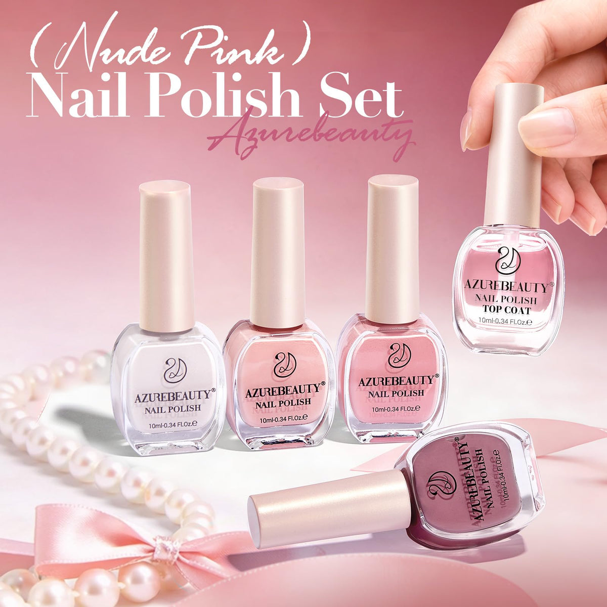 AZUREBEAUTY lifestyle image on table for elegant, everyday nail style inspiration