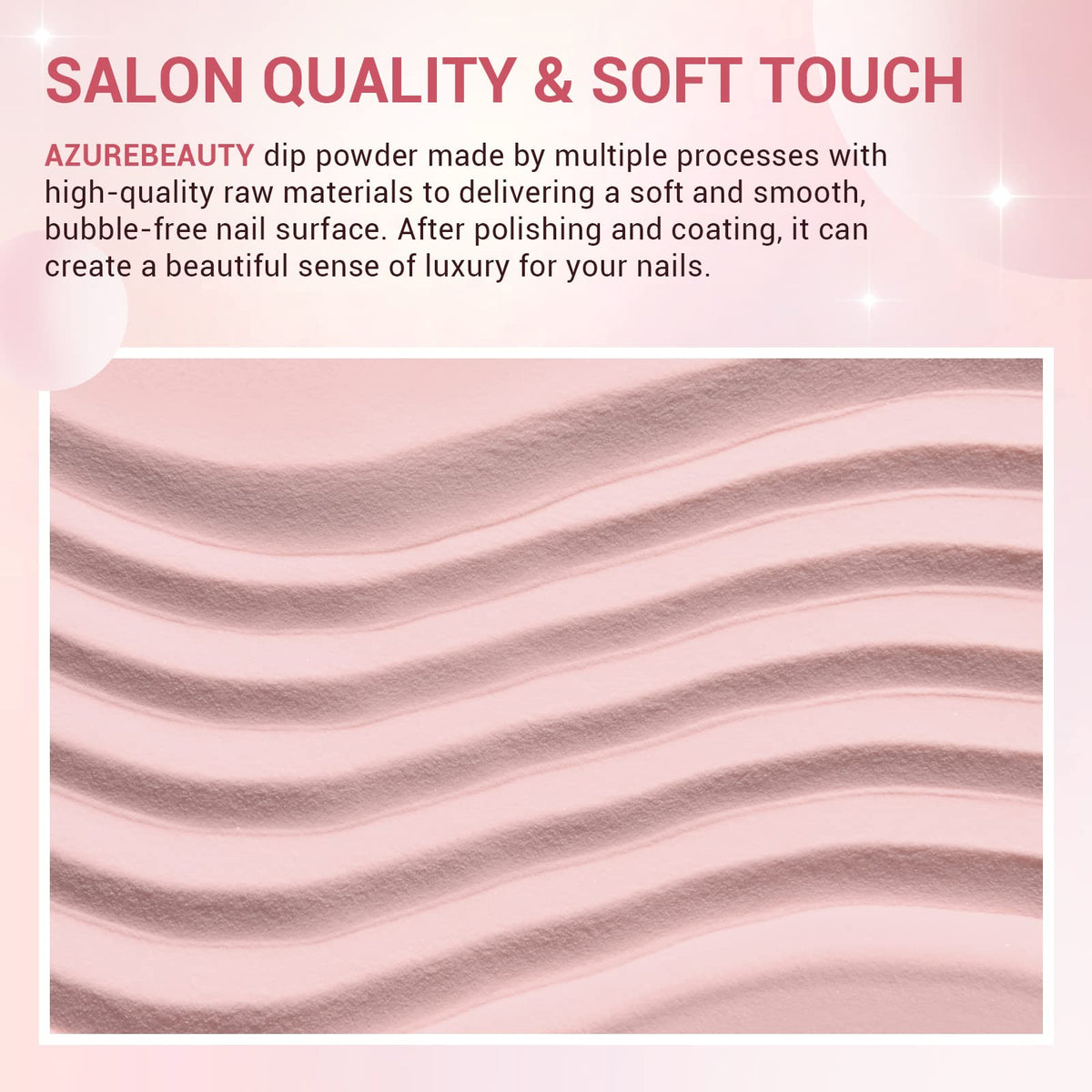 AZUREBEAUTY lifestyle hands setting showing natural-looking manicure benefit
