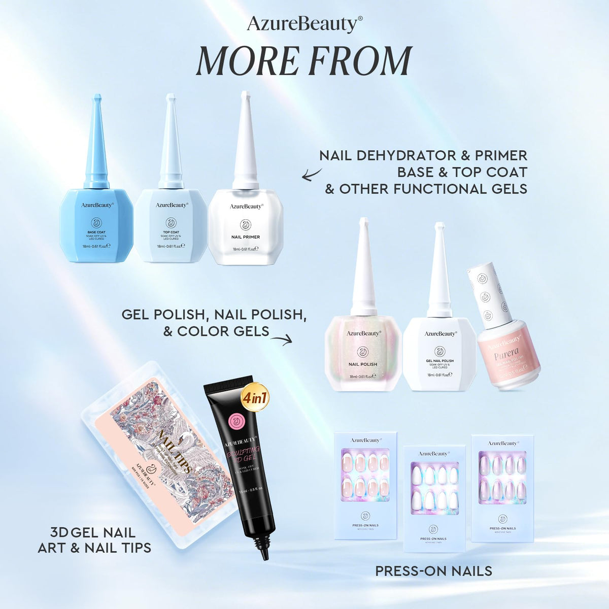 AZUREBEAUTY DIY home salon scene with UV lamp showing user-friendly setup