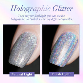 AZUREBEAUTY nails at a party showing iridescent sparkle and festive impact