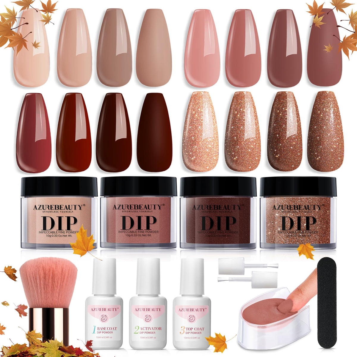 AZUREBEAUTY lifestyle shot of party-ready nails highlighting long-lasting shine