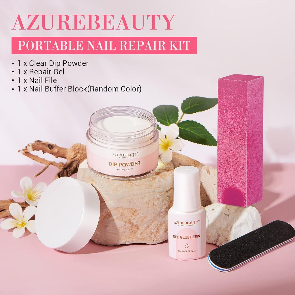 AZUREBEAUTY travel-ready kit in a purse showing portability and emergency readiness
