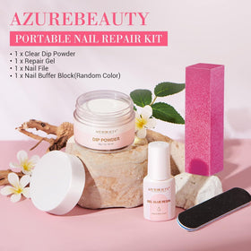 AZUREBEAUTY travel-ready kit in a purse showing portability and emergency readiness