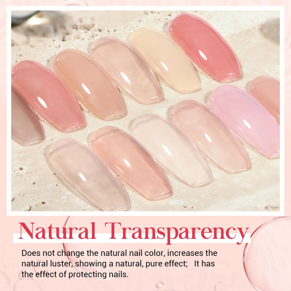 AZUREBEAUTY lifestyle image woman with soft nude nails showing natural look
