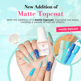 AZUREBEAUTY nail sticks with painted color samples demonstrating shade accuracy