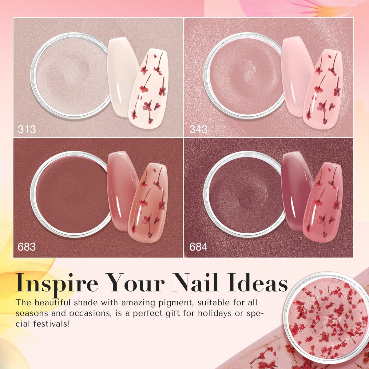 AZUREBEAUTY open kit layout displaying powders, liquids, and tools