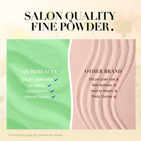 AzureBeauty jar size shown next to a hand to illustrate compact travel-friendly scale