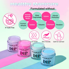 AZUREBEAUTY nail wheel showing the four spring-summer shades for selection