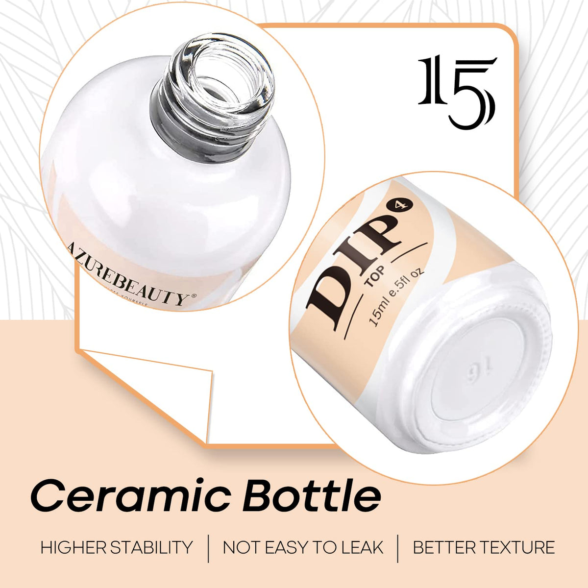 AzureBeauty hand holding bottle showing 15ml scale for value and multiple uses