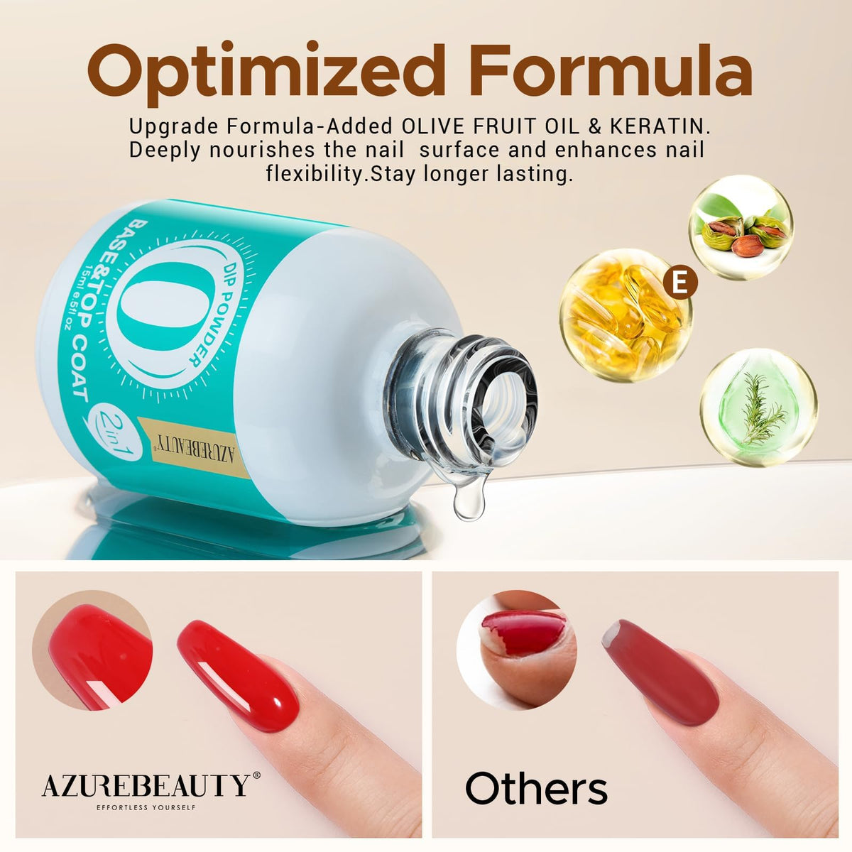AZUREBEAUTY bottle next to ruler showing accurate 0.5oz volume