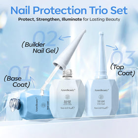 AZUREBEAUTY self‑leveling gel texture close-up illustrating bubble‑free finish