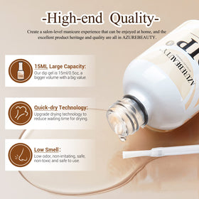 AZUREBEAUTY bottle held in hand to show 15 ml scale and value
