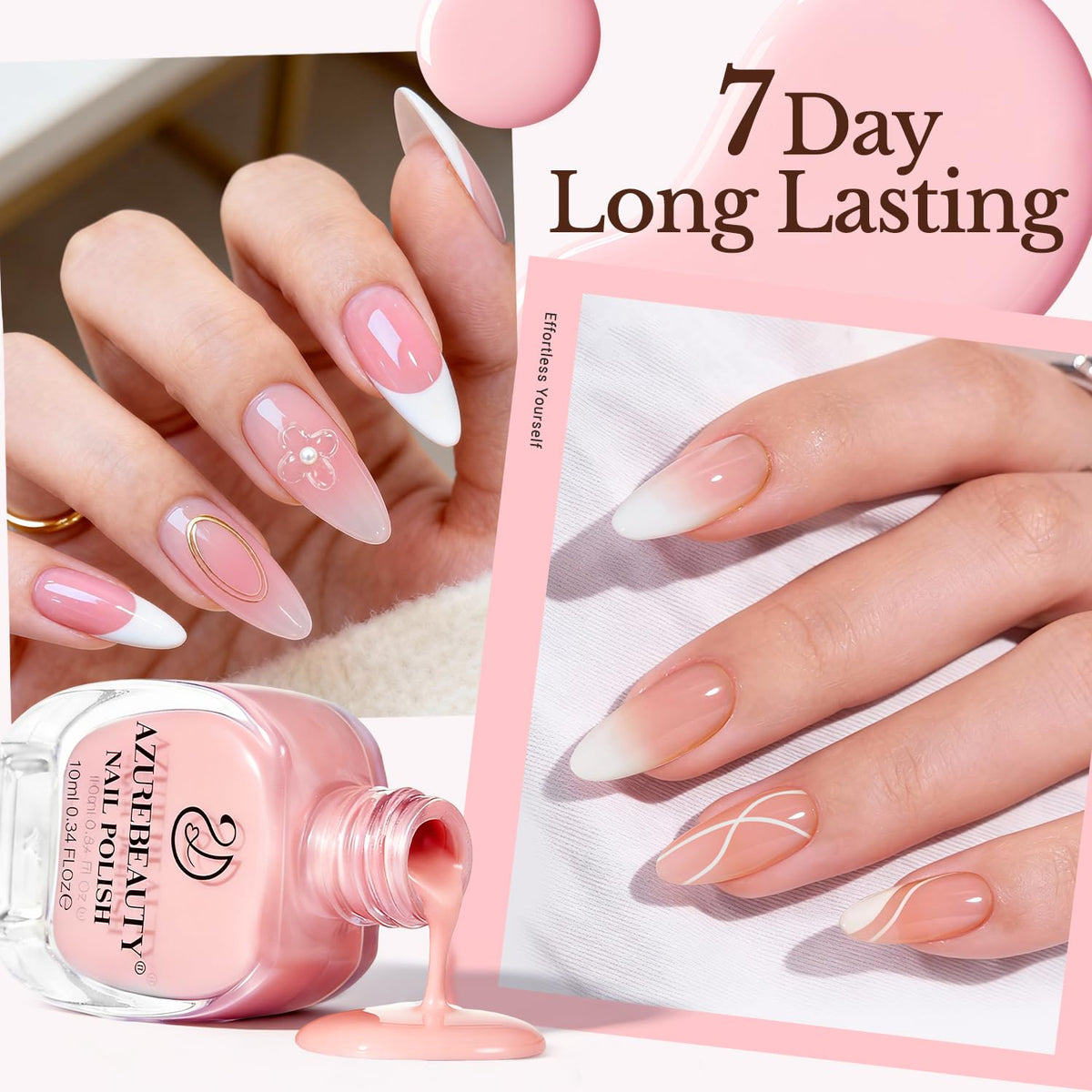 AZUREBEAUTY top coat bottle with glossy drop for long-lasting shine benefit