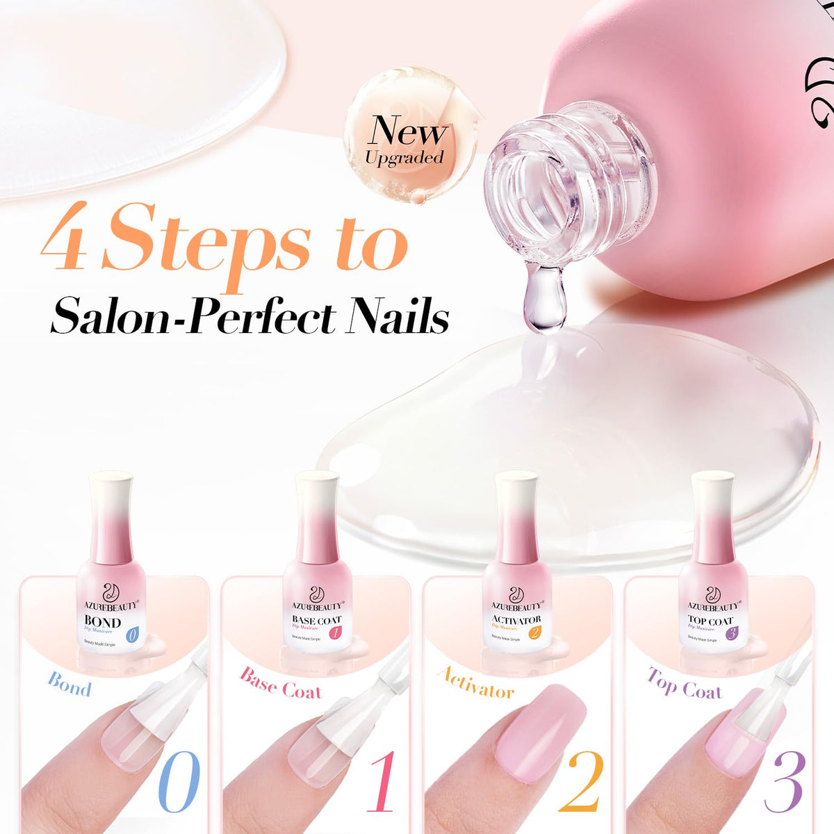 AZUREBEAUTY top coat texture close-up illustrating glossy protection