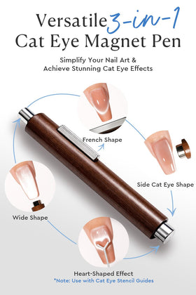 AZUREBEAUTY wooden 3-in-1 pen close-up for precise magnet control benefit