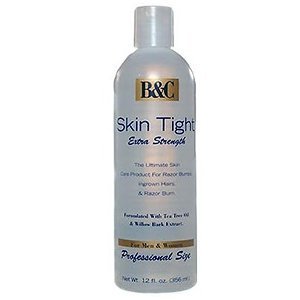 B&C SKIN TIGHT front jar view showing label and 12 oz size for soothing benefits