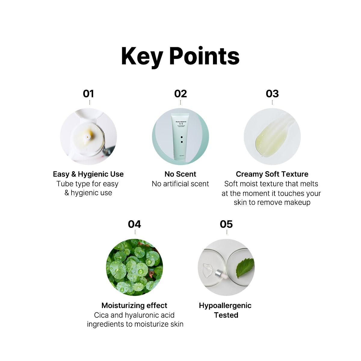 B_LAB balm emulsifying into milky water for easy rinsing benefit