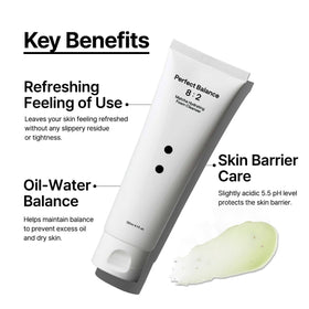 B_LAB matcha foam texture on palm showing soft lather and gentle cleanse