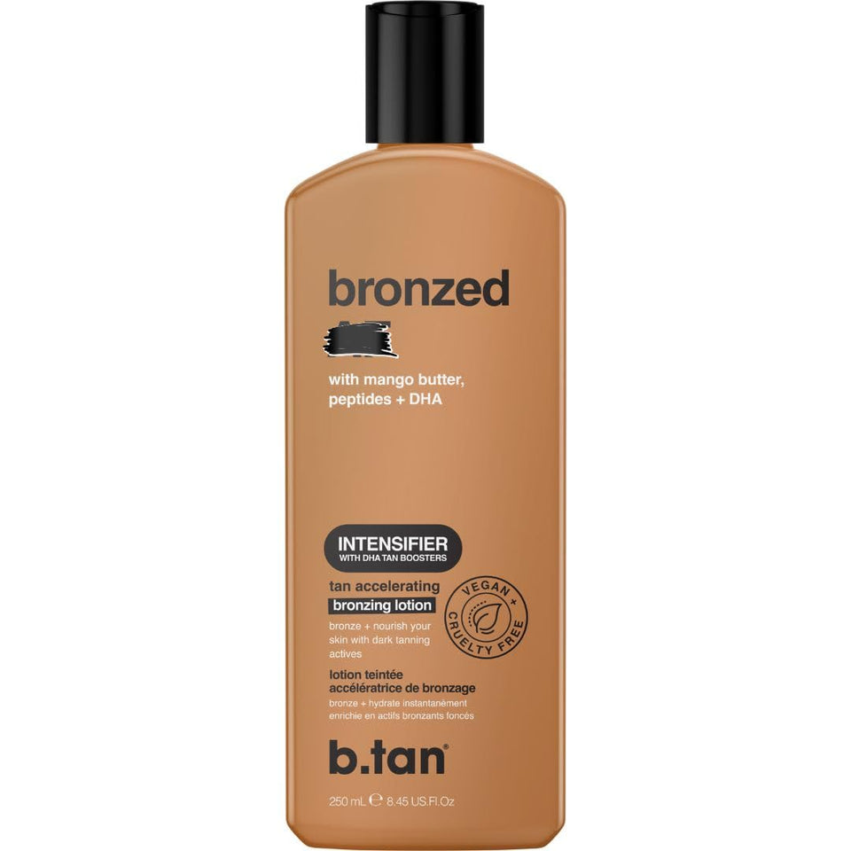 b.tan front packaging showing product and instant tinted glow benefit