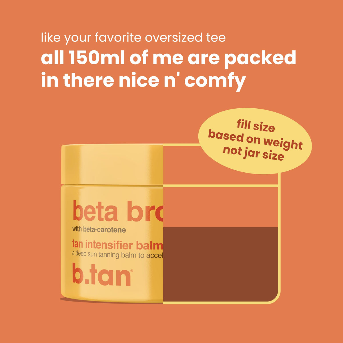 B.TAN balm on fingertips being warmed and applied, demonstrating easy, mess-free use