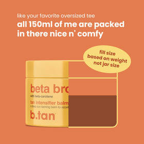B.TAN balm on fingertips being warmed and applied, demonstrating easy, mess-free use