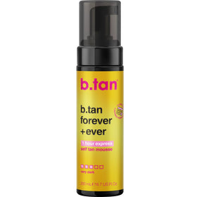B.TAN front packaging showing mousse bottle for quick identification and convenience