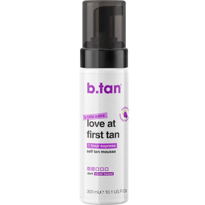b.tan large bottle front showing product and size benefit