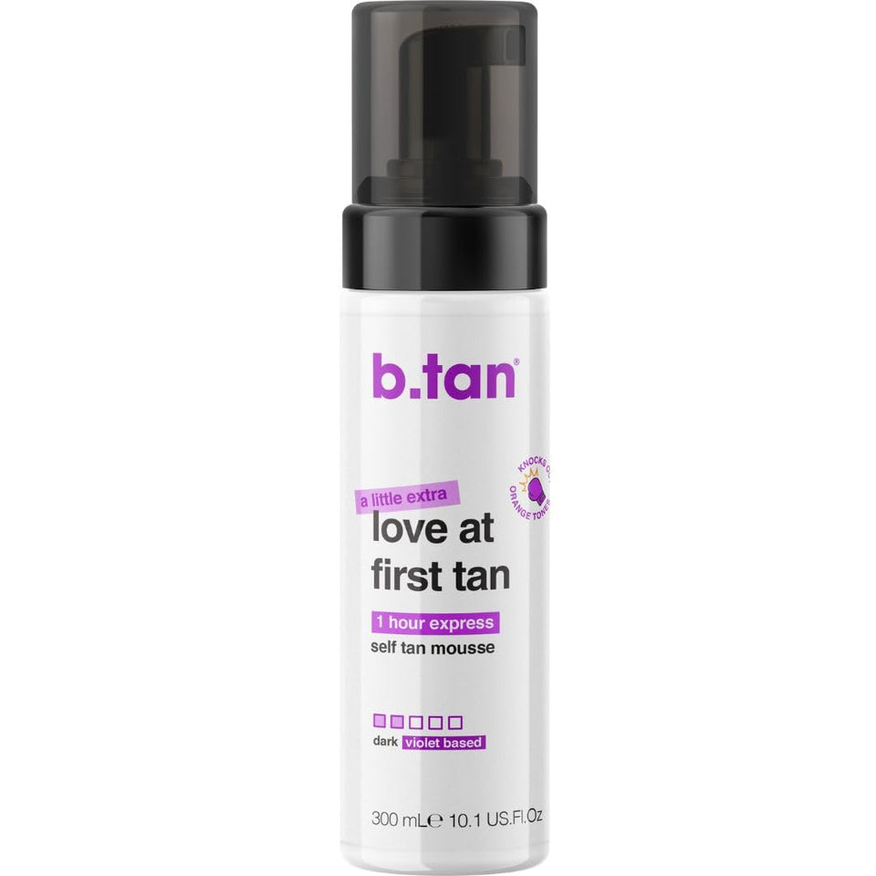 b.tan large bottle front showing product and size benefit