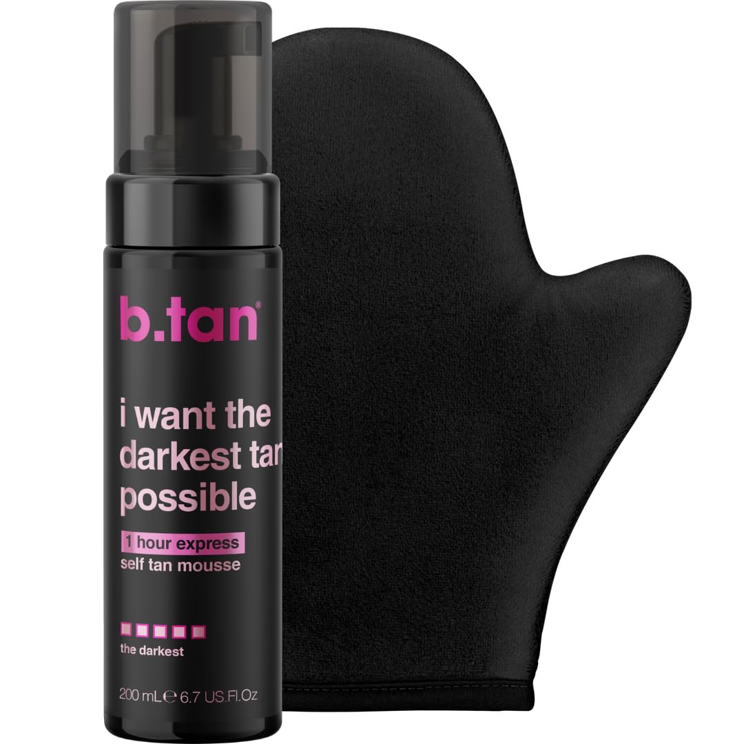b.tan front packaging showing kit and bold branding for instant recognition