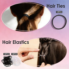 B1jounie YA hair nets and small accessories photo showing travel-ready finishing tools