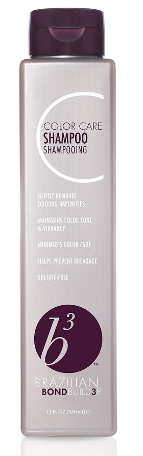 B3 Brazilian Bondbuilder shampoo front packaging showing bottle for gentle color care