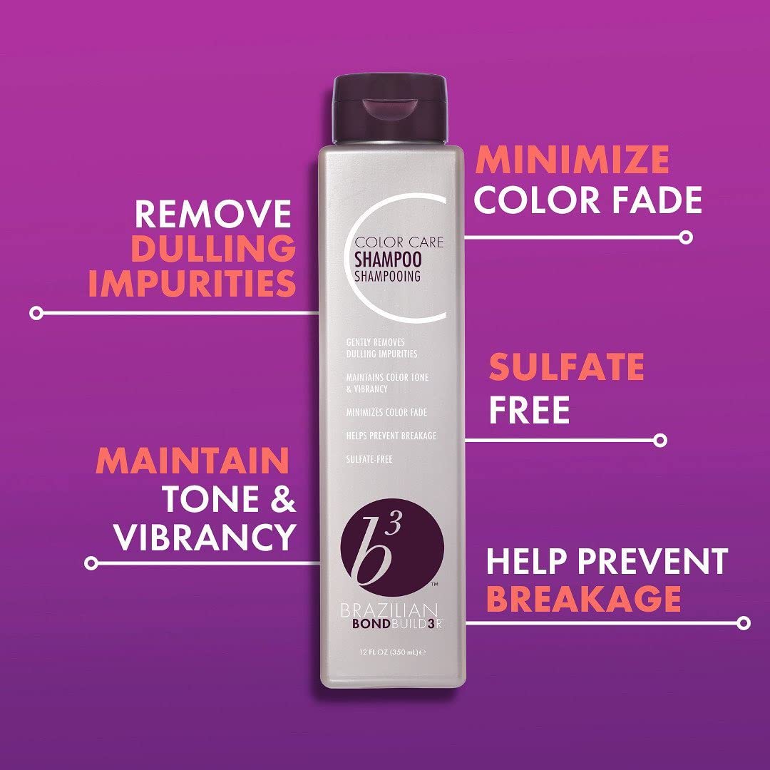 B3 BRAZILIAN BONDBUILDER shampoo pump close-up for gentle cleansing