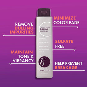 B3 BRAZILIAN BONDBUILDER shampoo pump close-up for gentle cleansing