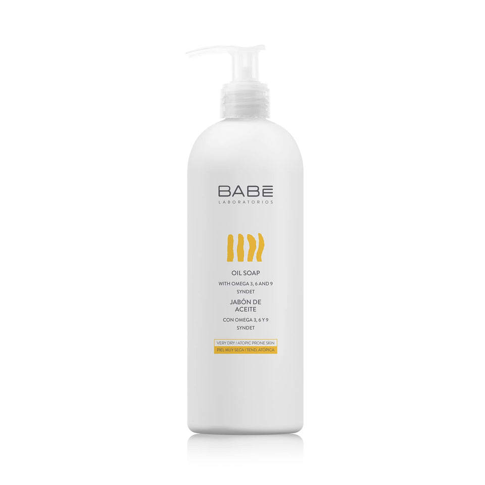 LABORATORIOS BABE front bottle showing product and gentle cleansing benefit
