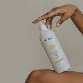LABORATORIOS BABE 500ml size comparison showing value and long-lasting supply