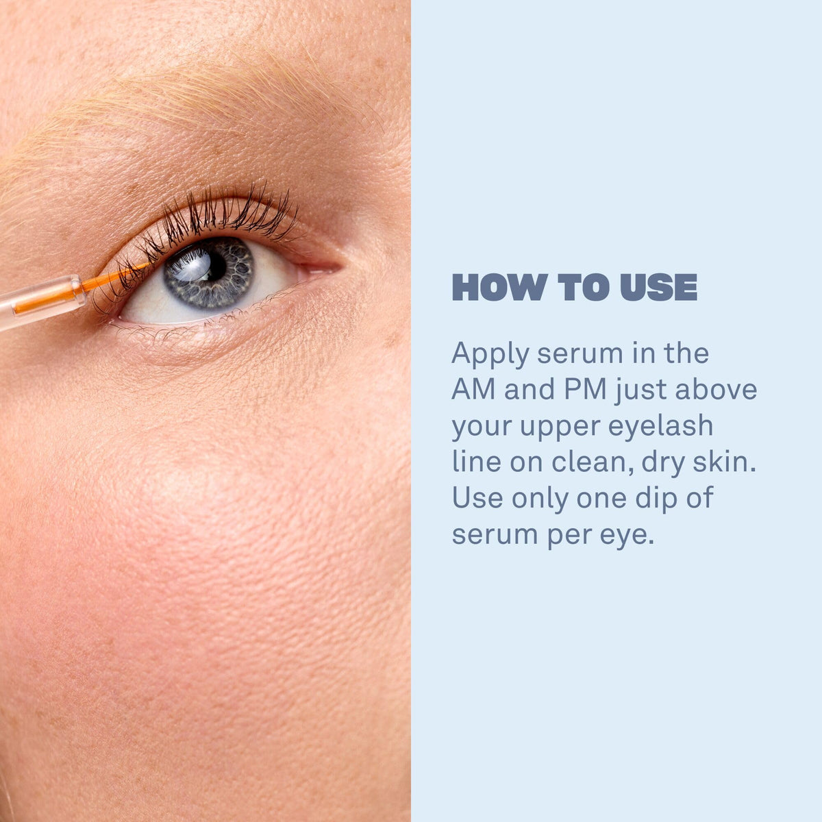 BABE ORIGINAL before and after scale comparison showing fuller, longer-looking lashes